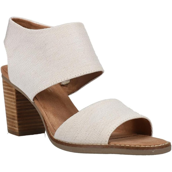 Сандалії жіночі TOMS Majorca Cutout з каблуком 38.5 EU натурального кольору