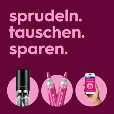 Sodastream Enso Premium - Сифон для газування води з нержавіючої сталі, пляшка 1л BPA-free, циліндр CO2 Quick Connect, срібний
