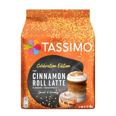 Кавові капсули Jacobs Latte Macchiato для Tassimo смак Цимна Шнеке (Кориця), 40 шт (5х8 падів)