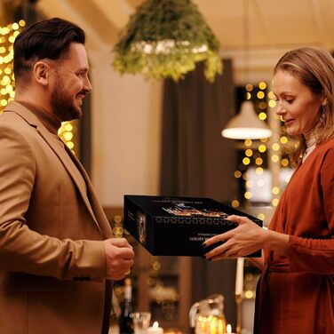 Набір склянок та карафи для віскі Lighten Life (5 шт.) з подарунковою коробкою, без свинцю, кришталь, скотч, бурбон