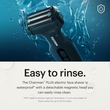 Електричний триммер MANSCAPED® The Chairman™ Plus: 2 змінні насадки, SkinSafe®-фільтр, USB-C зарядка, ніжний до шкіри