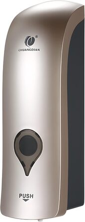 Настінний диспенсер для мила без свердління, 300 мл, ручний дозатор для гелю для душу/шампуню/дезінфікуючого засобу, дозатор для миючого засобу для душу, чорний/білий/золотий (шампань)