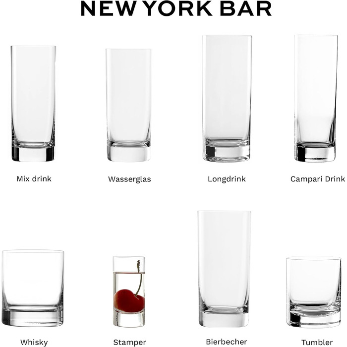 Набір келихів для шнапсу Stölzle Lausitz New York Bar 6 шт, 55 мл – кришталеве скло без свинцю, німецька якість, міцні келихи для шоту