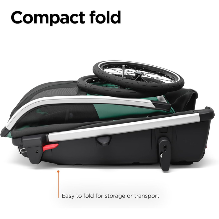 Thule Bexey - велосипесний причіп для собак, колір Hazy Green, розмір L