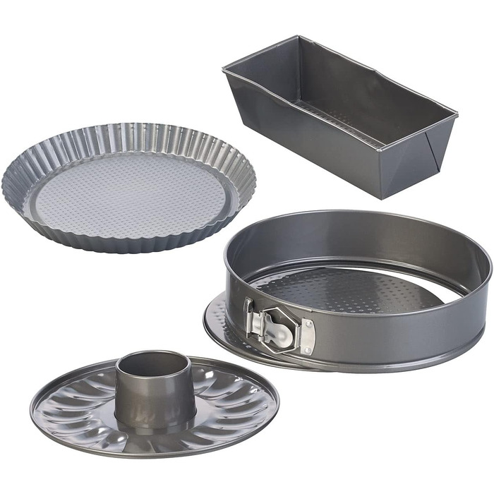 Набір форм для випічки Rosenstein & Söhne: 5 шт. з антипригарним покриттям (форми для тортів, випічки)