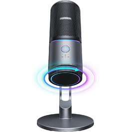 Мікрофон UGREEN для геймінгу та стрімінгу з RGB підсвічуванням USB, 24bit/96kHz, для ПК, PS5/PS4, запису, ноутбука