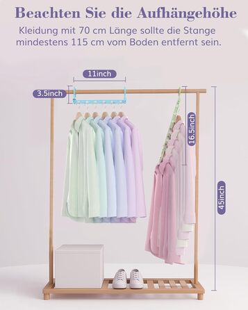 Набір вішалок для одягу Magic Hangers, 8 шт. з 6 отворами та 360° обертанням, чорний. Організатор для шафи, ідеально для студентів та дівчаток. Стабільні гачки для важкого одягу.