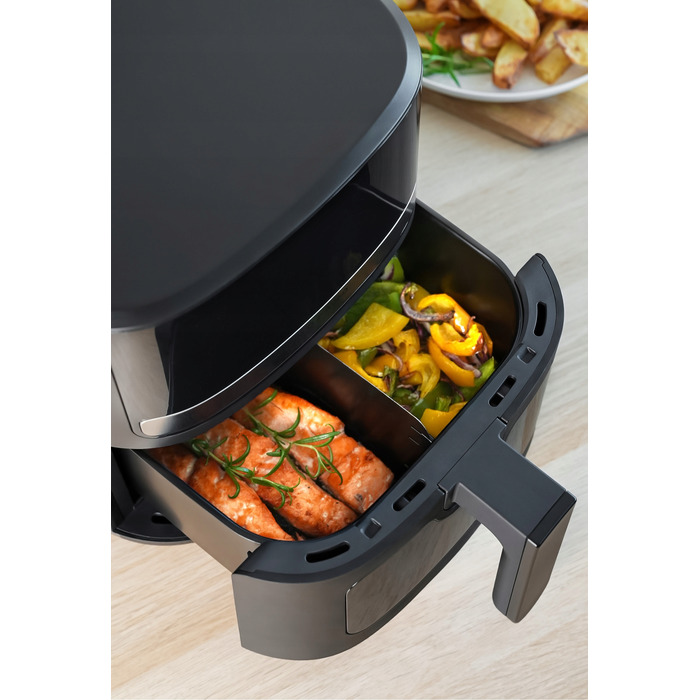 Аерофритюрниця Mozano 5л, потужна безнамастильна фритюрниця 1500 Вт