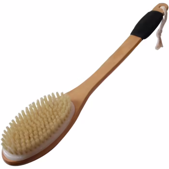 Lady Badebürsten with long handle, boar bristles, men's and women's bath body brushes, bath scrubbers, back brush, bath brushes for showering and bathing