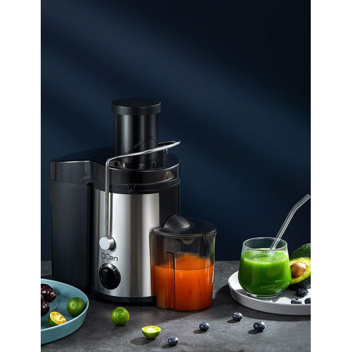Електричний соковитискач Sliver 500W з нержавіючої сталі, BPA-free, для фруктів та овочів