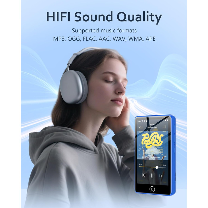 MP3 плеєр AGXOV з Bluetooth та WiFi, Android 4.02