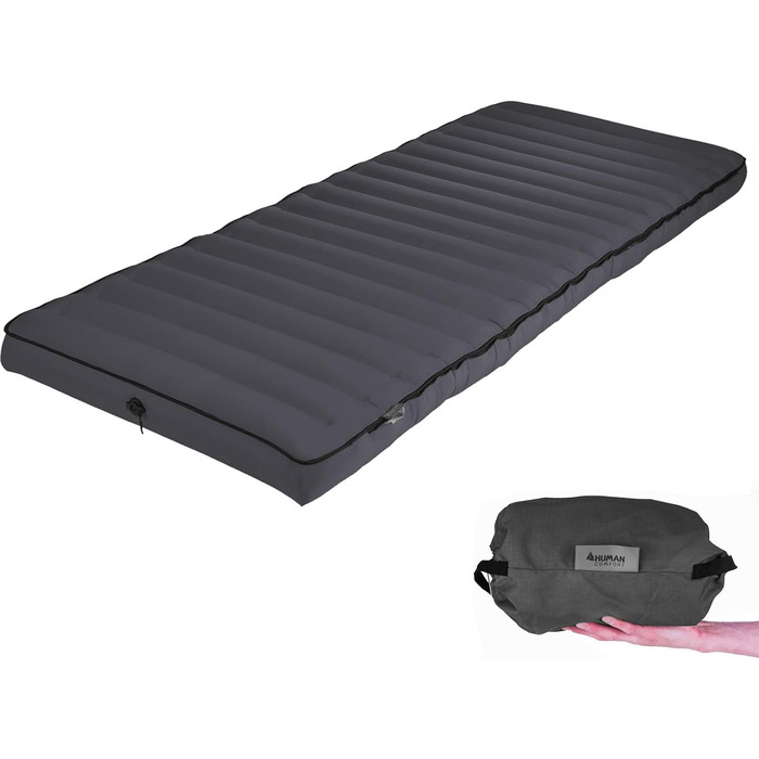 Надувний матрац для гостей Human Comfort - 100% бавовна (сірий)