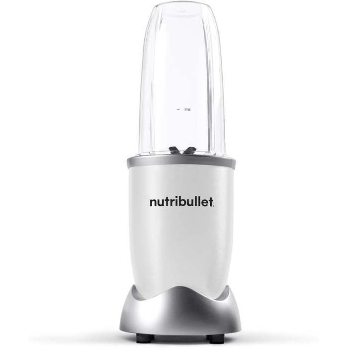 NutriBullet Pro, 900 Watt power, Easy and quick to use, Compact, Easy to clean, With 700 ml cup, Smoothie mixer, Smoothie Maker, Electric mixer, NB904W White Basic Package