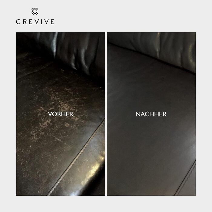 CREVIVE Leather Dye 500 ml – Color selectable – for genuine leather and faux leather for dyeing and recoloring leather – Black