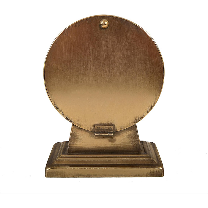 Creative Co-op Metal Mantel Clock, Gold Finish
