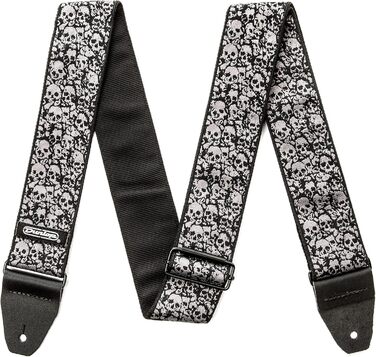 Гітарний ремінь Jim Dunlop Jacquard Fillmore жовтого кольору, універсальний розмір