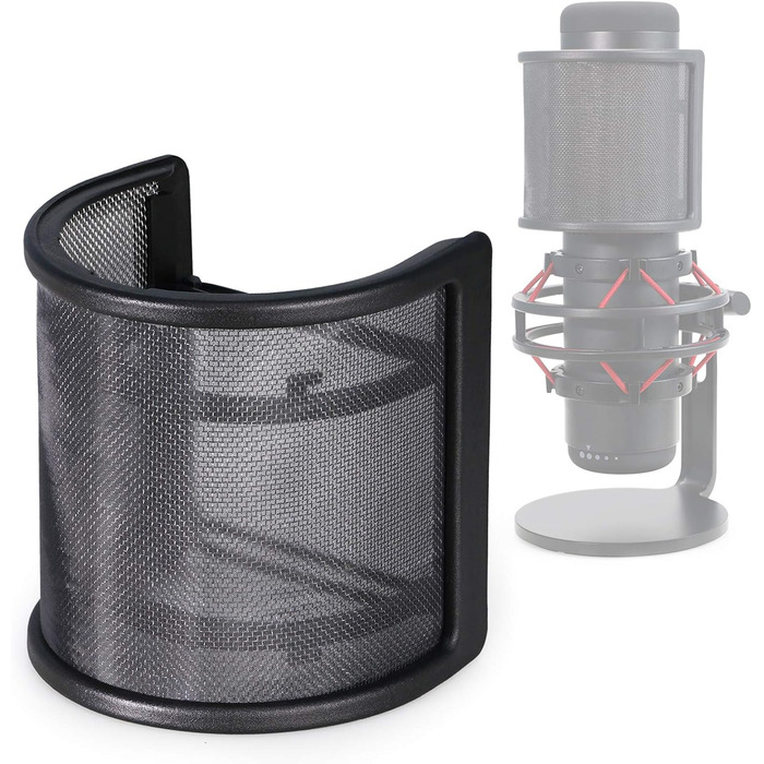 Кріплення для мікрофона HyperX QuadCast/S/ProCast – Ротаційне, з адаптером 3/8' - 5/8', від YOUSHARES (з поп-фільтром)