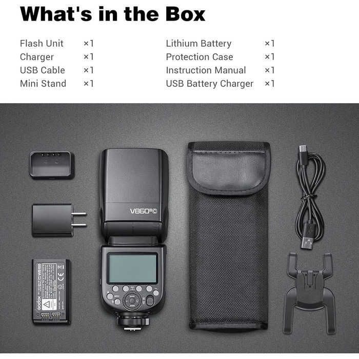 Спалах Godox V860III-C E-TTL II: Швидкий, Потужний, для Canon EOS