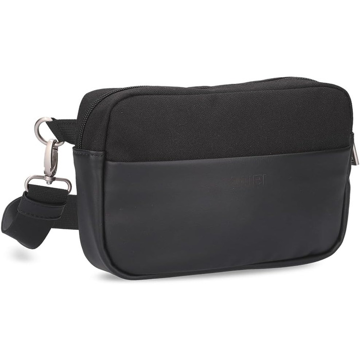 Жіноча поясна сумка Kim KIH30, 1 літр, чорна, з водонепроникного Hydroflex-шкірозамінника, 3-в-1 (24 x 15 x 5 см)