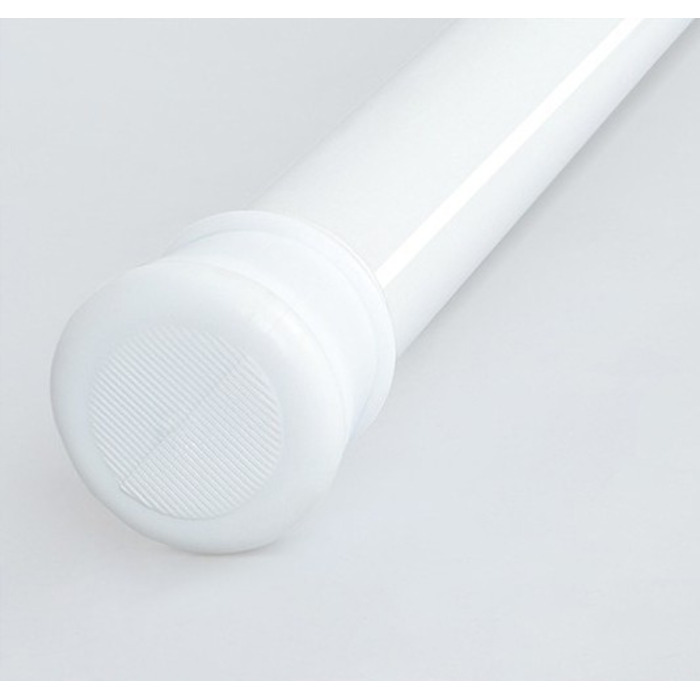 Розпірна штора для ванної Gold start, 140-260 x 25 мм, біла