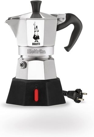 Електрична кавоварка Bialetti Moka Elettrika, 2 чашки, алюміній