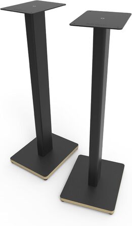 Підлогові стійки для акустичних систем Kanto ST28P - пара, чорний метал, дерев'яна база