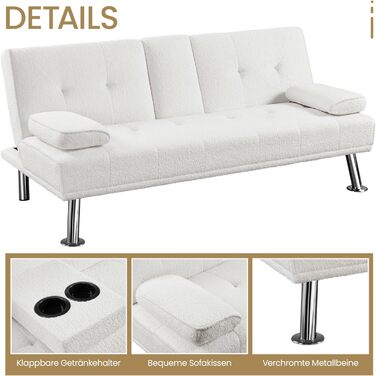 Yaheetech Folding Sleeper Sofa