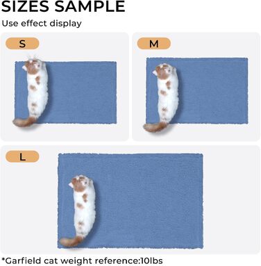 М'яка флісова підстилка для собак та котів Luciphia (3 шт. в наборі) - 45x75 см, блакитний+бежевий+сірий