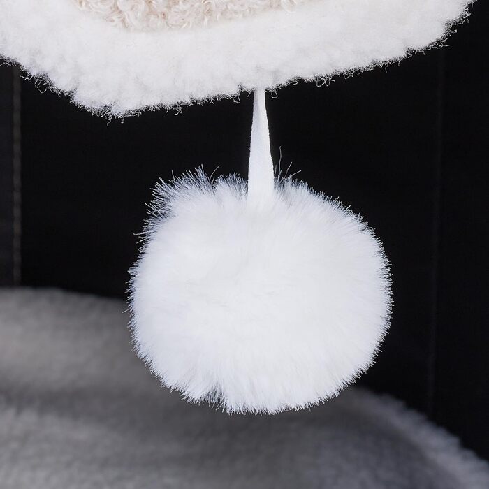 Будиночок для кота Relaxdays з подушкою та іграшками, бежевий, 40x39 см