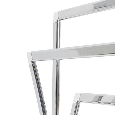 Relaxdays Towel Rack Stainless Steel 3 Bars