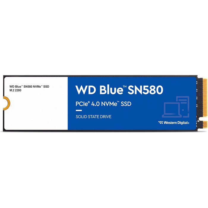 SSD накопичувач WD Blue SN550 NVMe 1TB M.2 2280 - Швидкість до 4150 МБ/с