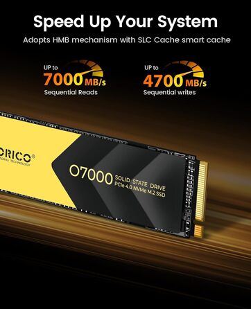 SSD Orico 512GB M.2 2280 SATA III – Швидкий внутрішній накопичувач для ноутбука/ПК