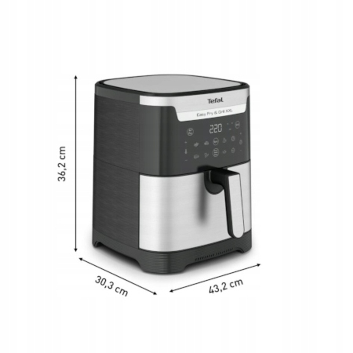 Аерофритюрниця та гриль 2в1 Tefal XXL: безмасляна фритюрниця, 1400 Вт, 6.5 л, з сепаратором