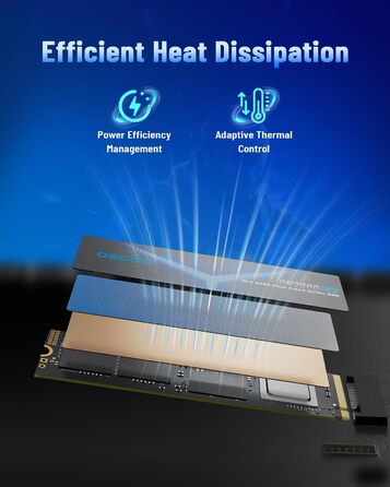 SSD NVMe 1TB PCIe Gen4x4/Gen5.0 2280 - до 14000 МБ/с (Чіткий NAND)