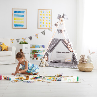 Relaxdays White Bookshelf for Children