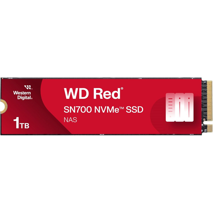 WD Red SN700 1TB NVMe SSD для NAS: Швидкий SSD M.2 з PCIe/NVMe інтерфейсом