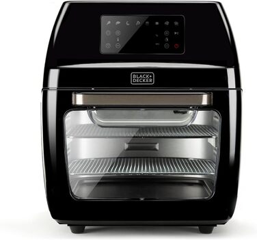 Фритюрниця повітряна BLACK+DECKER BXAF6500E, 1600W, 12л, 8 програм, 80-220°C