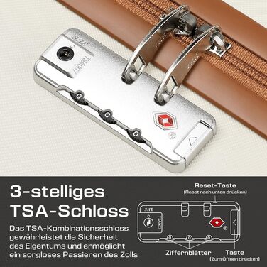 Набір валіз Joyway 5шт з ABS пластику, розширюваний, з TSA-замком. Включає: валізу-тролі, 1 велику сумку та 1 косметичку. Білий набір валіз