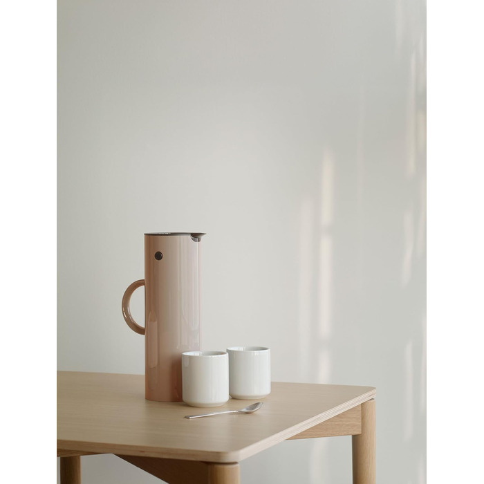 Термос Stelton EM77 - 1 л, з подвійними стінками, для гарячих/холодних напоїв, з скляною вставкою, магнітним замком, вінтажний дизайн (Wheat)