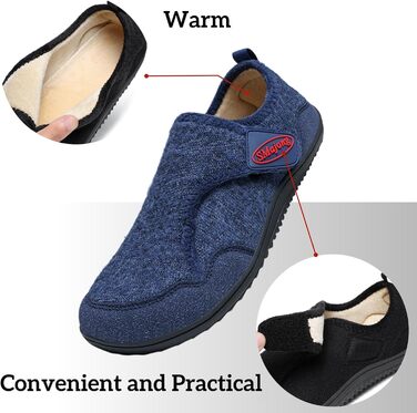 Чоловічі та жіночі халапи SMajong зимові теплі зручні халапи з антиковзким покриттям, легкі, з пов'язками, для дому та вулиці, фетр, розмір 36-46, колір блакитний