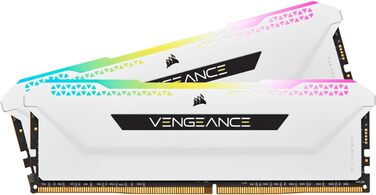 Оперативна пам'ять Corsair Vengeance RGB PRO SL 32GB (2x16GB) DDR4 3200MHz (PC4-25600) C16, 1.35V, Білий