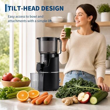 Шнекова соковижималка GarveeHome Entsafter Slow Juicer 250W для холодного віджиму