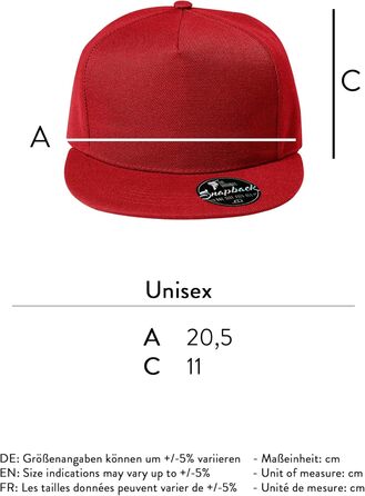 Кепка бейсболка унісекс Ähm nö - червона, універсальний розмір