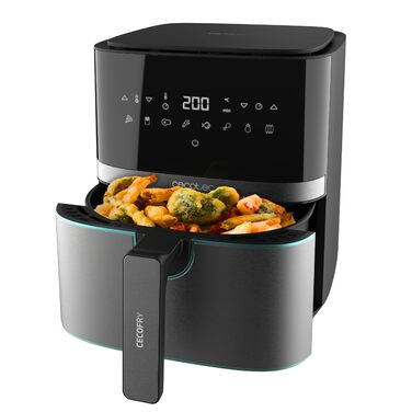 Фритюрниця Cecotec Cecofry Full InoxBlack Pro 5500 5.5л, 1700 Вт, без олії, сенсорне управління, нержавіюча сталь, PerfectCook, 8 режимів