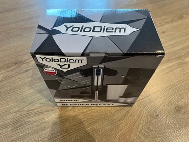 Занурювальний блендер YoloDiem 1500W 9в1, чорний, 4 титанові леза