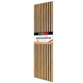 Акустичні панелі для стін на фетрі, дуб Windsor 280, 275x54 см (набір 2 шт. 275x27 см), 1.485 м²