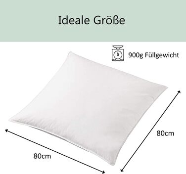 World of Dreams Down Comforter | 135x200 cm, 1200 g | FREE Down Pillow 80x80, 900 g | 100% Cotton | Down Comforter 135x200 | Live-plucking free | All-season comforter
