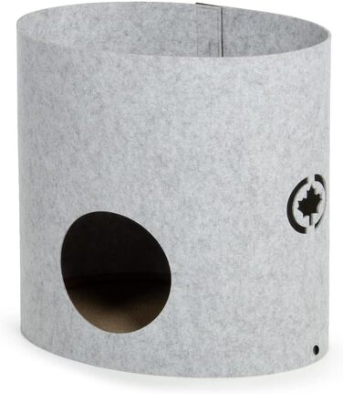 Кігтеточка-кіт-ліжко Owen XL - велика, сіра, 50 см | CanadianCat