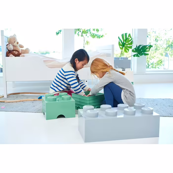 Контейнер для зберігання Lego Brick 8 великий, світло-блакитний