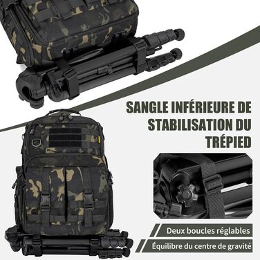 Рюкзак для камери OUUTMEE з відділенням для ноутбука 15.6 дюймів - водонепроникний рюкзак для фотокамери, міцний рюкзак для DSLR/SLR, сумісний з Canon, Nikon, DJI дронами | Знімний м'який вкладиш |